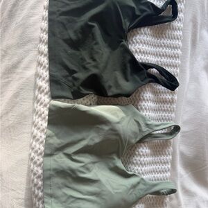 Lululemon Align Tanks dark & light green